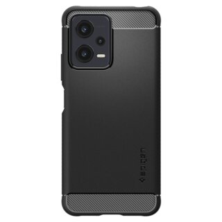 Spigen Rugged Armor Xiaomi Redmi Note 12 5G / Poco X5 szilikon hátlap tok - fekete